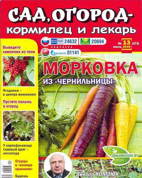 Морковь, Сад, огород – кормилец и лекарь №8 (2016)