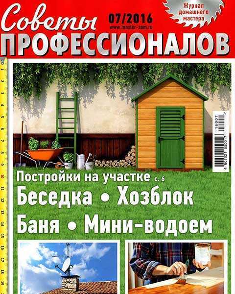Обложка журнала Советы профессионалов №7 июль 2016