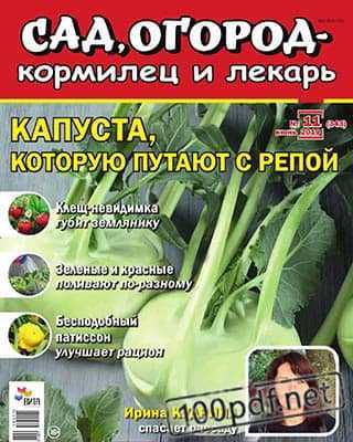Капуста Сад, огород – кормилец и лекарь №11 июнь 2019