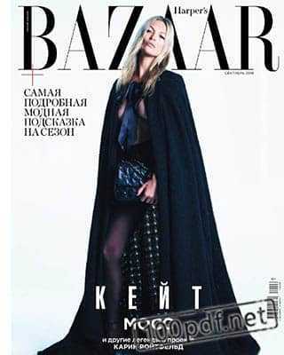 Кейт Мосс Harpers Bazaar №9 2019