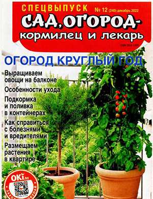 Обложка Сад огород – кормилец и лекарь 12 2022